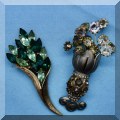 J14. Rhinestone brooches. 